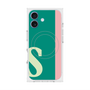 プレミアムスクエアケース with MagSafe［ オリジナル - initial color line - S green ］