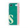 プレミアムスクエアケース with MagSafe［ オリジナル - initial color line - S green ］