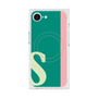 プレミアムスクエアケース with MagSafe［ オリジナル - initial color line - S green ］
