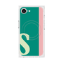 プレミアムスクエアケース with MagSafe［ オリジナル - initial color line - S green ］