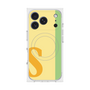 プレミアムスクエアケース with MagSafe［ オリジナル - initial color line - S yellow ］