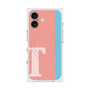プレミアムスクエアケース with MagSafe［ オリジナル - initial color line - T pink ］