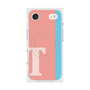 プレミアムスクエアケース with MagSafe［ オリジナル - initial color line - T pink ］