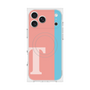 プレミアムスクエアケース with MagSafe［ オリジナル - initial color line - T pink ］