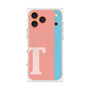 プレミアムスクエアケース with MagSafe［ オリジナル - initial color line - T pink ］