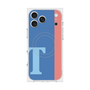 プレミアムスクエアケース with MagSafe［ オリジナル - initial color line - T blue ］