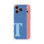 プレミアムスクエアケース with MagSafe［ オリジナル - initial color line - T blue ］