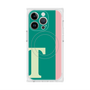 プレミアムスクエアケース with MagSafe［ オリジナル - initial color line - T green ］