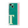 プレミアムスクエアケース with MagSafe［ オリジナル - initial color line - T green ］