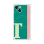 プレミアムスクエアケース with MagSafe［ オリジナル - initial color line - T green ］