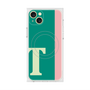 プレミアムスクエアケース with MagSafe［ オリジナル - initial color line - T green ］