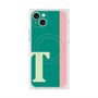 プレミアムスクエアケース with MagSafe［ オリジナル - initial color line - T green ］