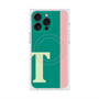 プレミアムスクエアケース with MagSafe［ オリジナル - initial color line - T green ］