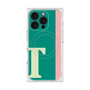 プレミアムスクエアケース with MagSafe［ オリジナル - initial color line - T green ］