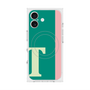 プレミアムスクエアケース with MagSafe［ オリジナル - initial color line - T green ］