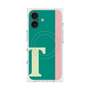プレミアムスクエアケース with MagSafe［ オリジナル - initial color line - T green ］