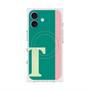 プレミアムスクエアケース with MagSafe［ オリジナル - initial color line - T green ］
