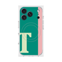 プレミアムスクエアケース with MagSafe［ オリジナル - initial color line - T green ］