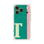 プレミアムスクエアケース with MagSafe［ オリジナル - initial color line - T green ］