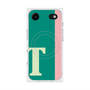 プレミアムスクエアケース with MagSafe［ オリジナル - initial color line - T green ］