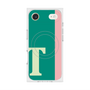 プレミアムスクエアケース with MagSafe［ オリジナル - initial color line - T green ］