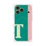 プレミアムスクエアケース with MagSafe［ オリジナル - initial color line - T green ］