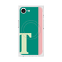 プレミアムスクエアケース with MagSafe［ オリジナル - initial color line - T green ］