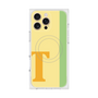 プレミアムスクエアケース with MagSafe［ オリジナル - initial color line - T yellow ］