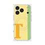 プレミアムスクエアケース with MagSafe［ オリジナル - initial color line - T yellow ］