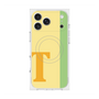 プレミアムスクエアケース with MagSafe［ オリジナル - initial color line - T yellow ］