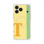 プレミアムスクエアケース with MagSafe［ オリジナル - initial color line - T yellow ］