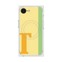 プレミアムスクエアケース with MagSafe［ オリジナル - initial color line - T yellow ］