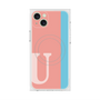 プレミアムスクエアケース with MagSafe［ オリジナル - initial color line - U pink ］