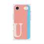 プレミアムスクエアケース with MagSafe［ オリジナル - initial color line - U pink ］