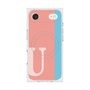 プレミアムスクエアケース with MagSafe［ オリジナル - initial color line - U pink ］