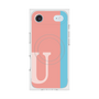 プレミアムスクエアケース with MagSafe［ オリジナル - initial color line - U pink ］