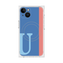 プレミアムスクエアケース with MagSafe［ オリジナル - initial color line - U blue ］