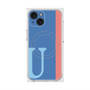 プレミアムスクエアケース with MagSafe［ オリジナル - initial color line - U blue ］