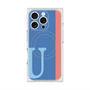 プレミアムスクエアケース with MagSafe［ オリジナル - initial color line - U blue ］