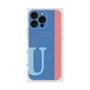 プレミアムスクエアケース with MagSafe［ オリジナル - initial color line - U blue ］