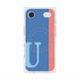 プレミアムスクエアケース with MagSafe［ オリジナル - initial color line - U blue ］