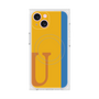 プレミアムスクエアケース with MagSafe［ オリジナル - initial color line - U orange ］