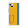 プレミアムスクエアケース with MagSafe［ オリジナル - initial color line - U orange ］