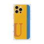 プレミアムスクエアケース with MagSafe［ オリジナル - initial color line - U orange ］
