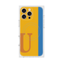 プレミアムスクエアケース with MagSafe［ オリジナル - initial color line - U orange ］