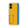 プレミアムスクエアケース with MagSafe［ オリジナル - initial color line - U orange ］
