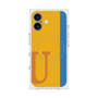 プレミアムスクエアケース with MagSafe［ オリジナル - initial color line - U orange ］