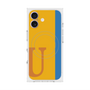 プレミアムスクエアケース with MagSafe［ オリジナル - initial color line - U orange ］