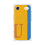 プレミアムスクエアケース with MagSafe［ オリジナル - initial color line - U orange ］