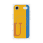 プレミアムスクエアケース with MagSafe［ オリジナル - initial color line - U orange ］